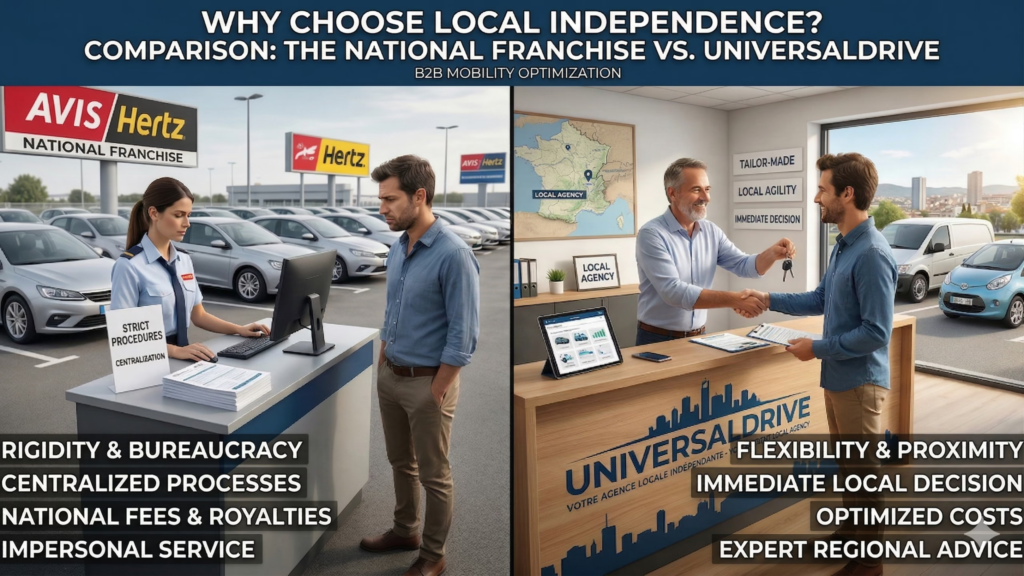 Comparaison franchises nationales et locales